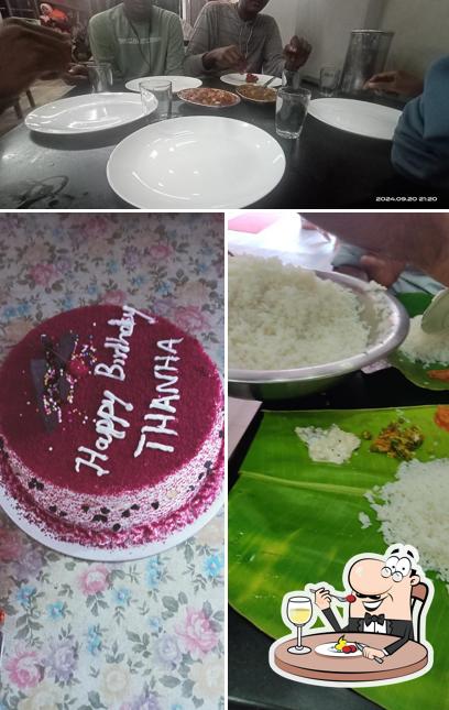 Check out the image showing food and beverage at Tharavadu