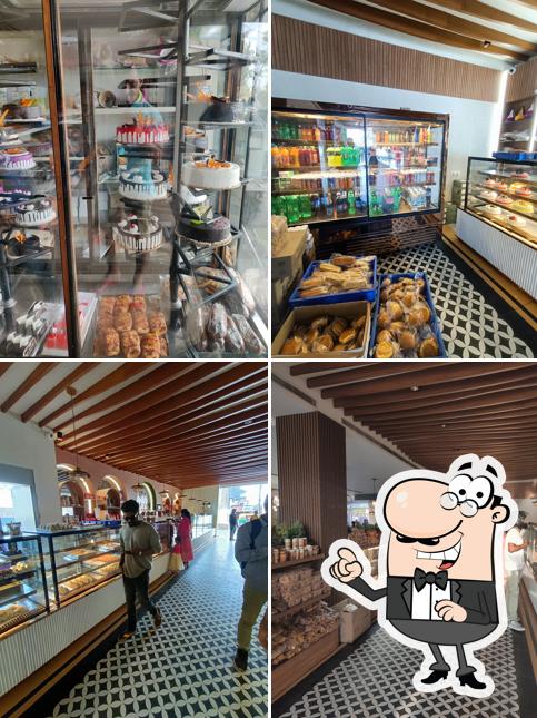 The interior of Vatika Sweets Bakery and Restaurant