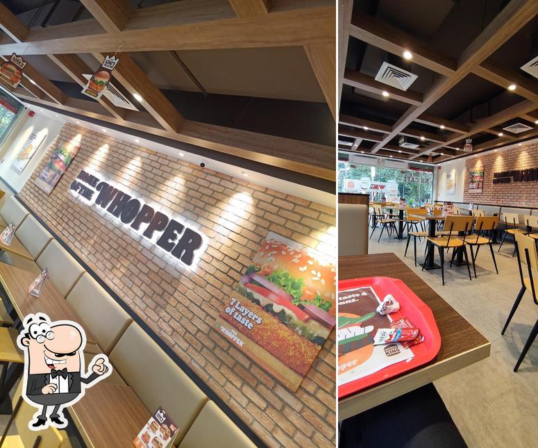 The interior of Burger King