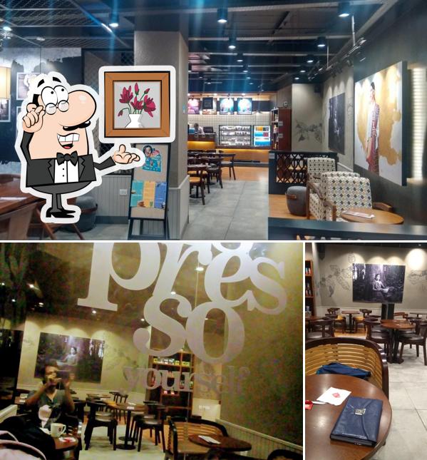 The interior of Café Coffee Day