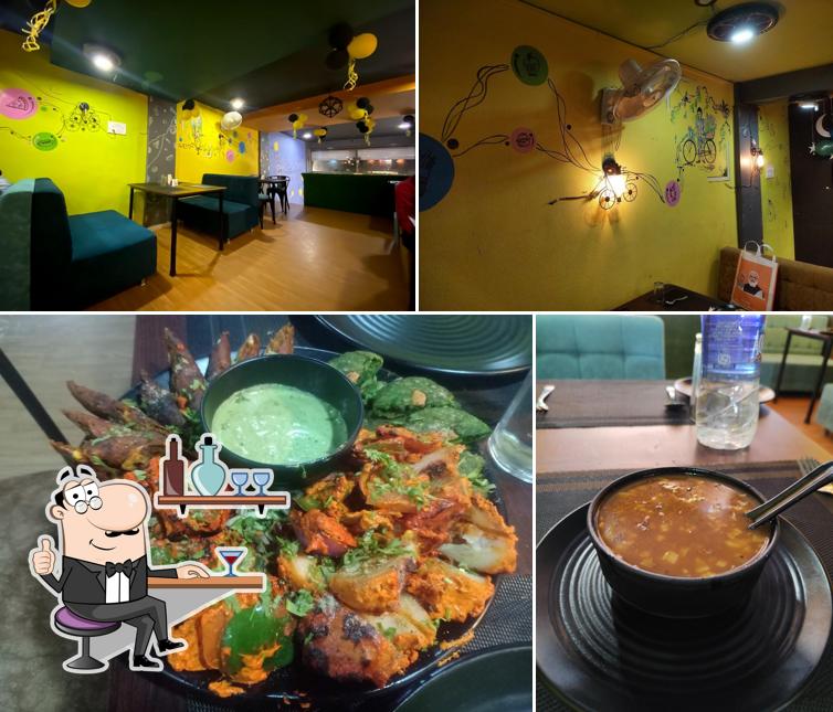 Check out the image displaying interior and food at FOOD CYCLE RESTAURANT &CAFE - Best Fastfood Restaurant in Mundra , Best Restaurant in Mundra