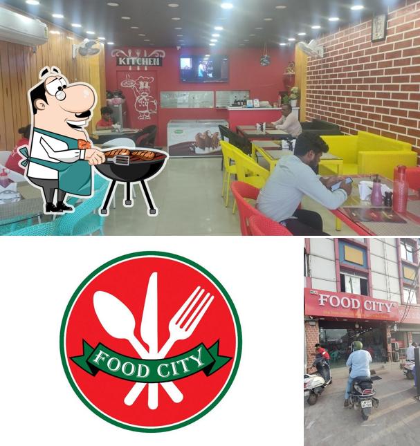 Look at the image of Food city