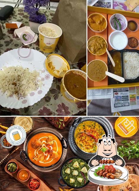 Among different things one can find food and beverage at Ghee and Turmeric