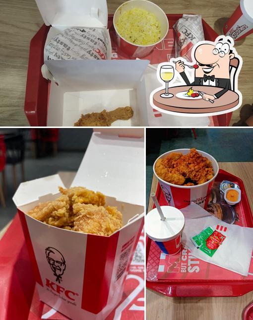 Fried chicken at KFC