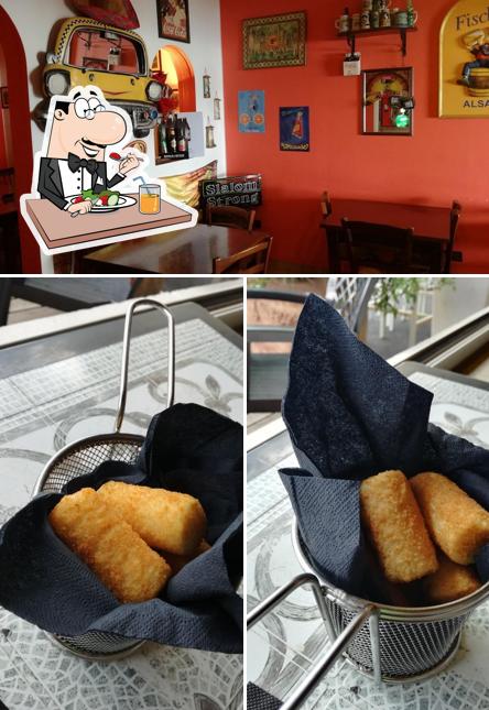 La foto della cibo e interni di Non solo pizza