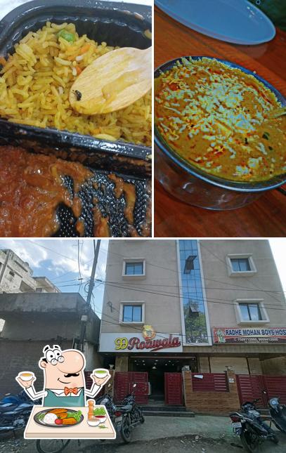 Among various things one can find food and exterior at 99 rotiwala