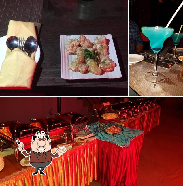 The restaurant's food and alcohol