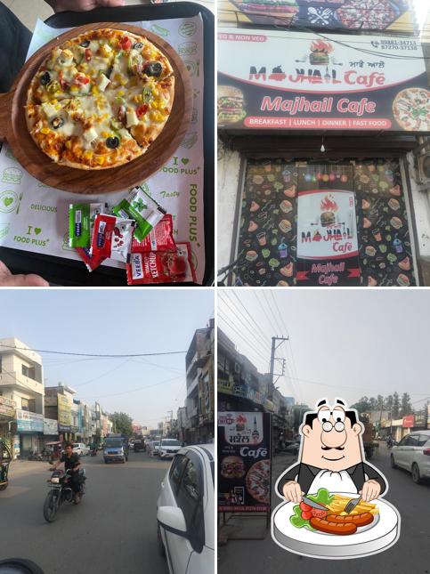 Check out the photo displaying food and exterior at Majhail cafe