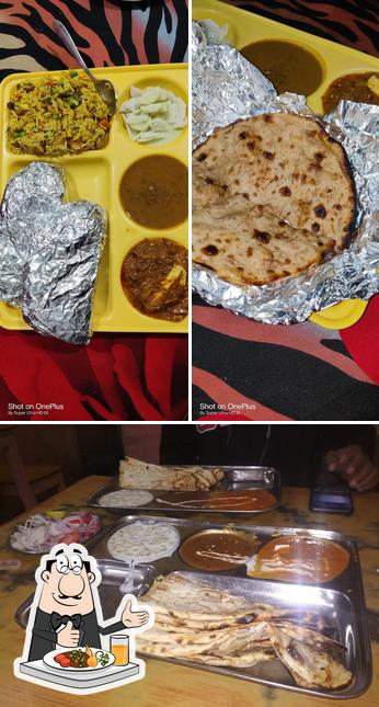 Food at New Khushboo Dhaba