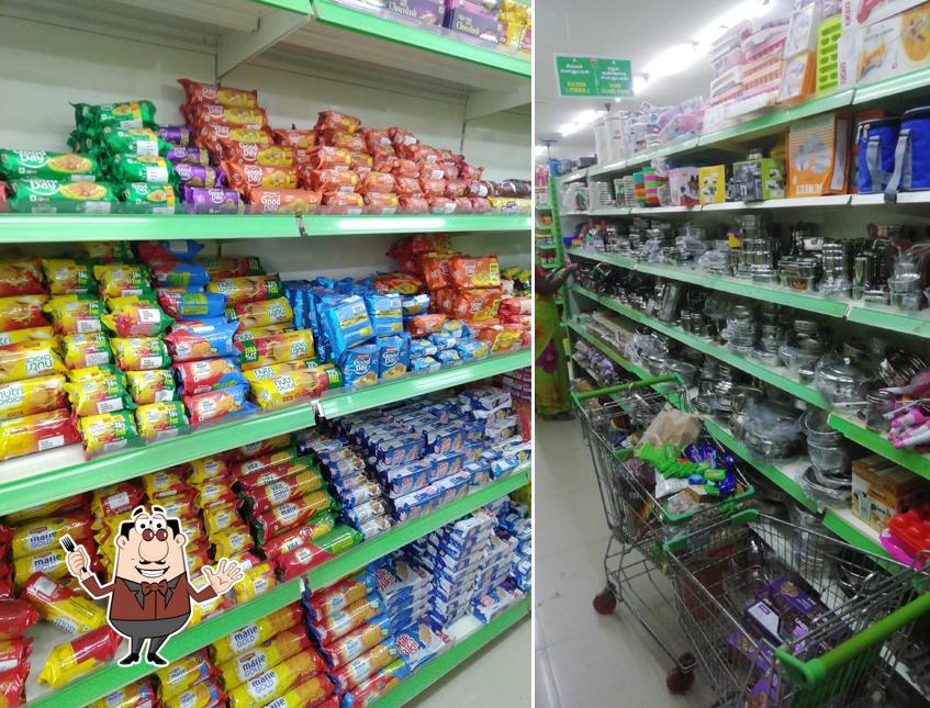 Food at Pasumai supermarket