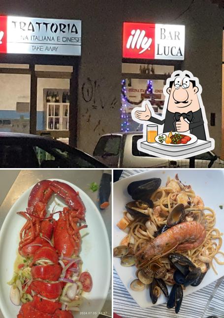 Platti al Trattoria Bar Luca