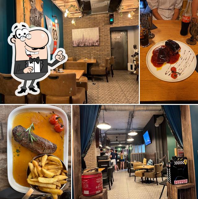 Installez-vous à l'une des tables de Entrepotes Brasserie
