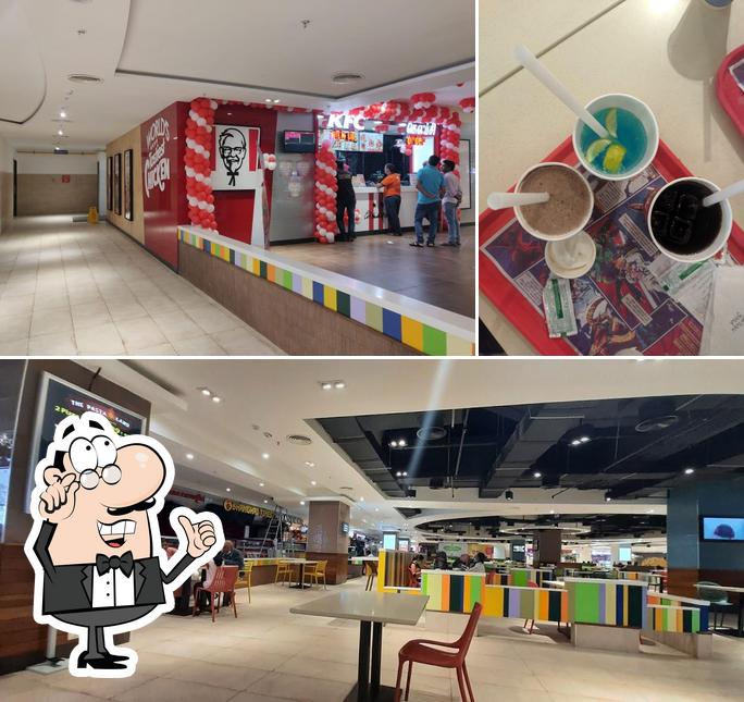 The interior of KFC