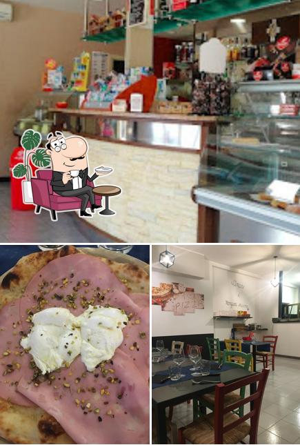 La interni e cibo del ristorante