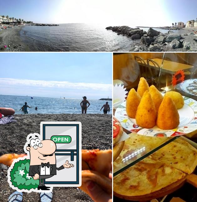 Beach Food Genova si caratterizza per la esterno e pizza