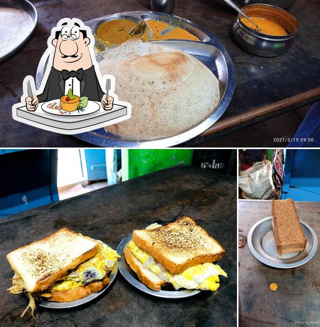 Food at Rajan Tea Stall Tiffin Meals