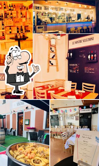 Gli interni di Restaurant Vintage & Wine Bar