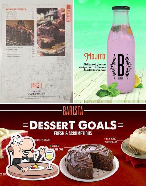 This is the picture depicting food and beverage at Barista Gwalior