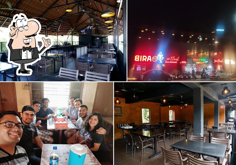 The interior of Santhosh Bar and Restaurant