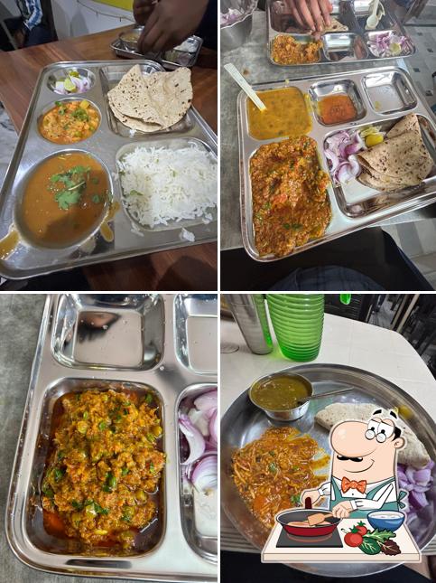 Chicken curry at Rajpurohit Restaurant Dal Baati Churma