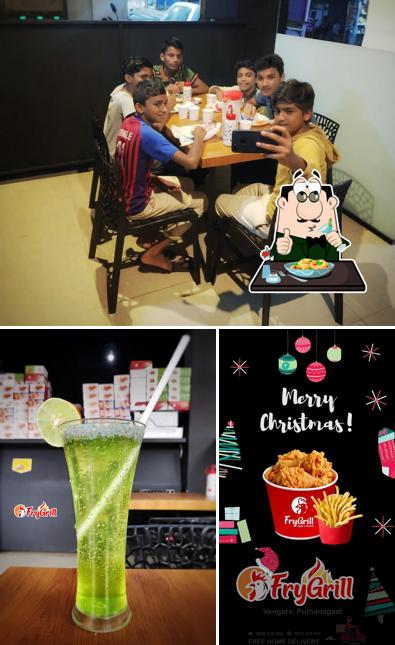 The photo of food and interior at FryGrill