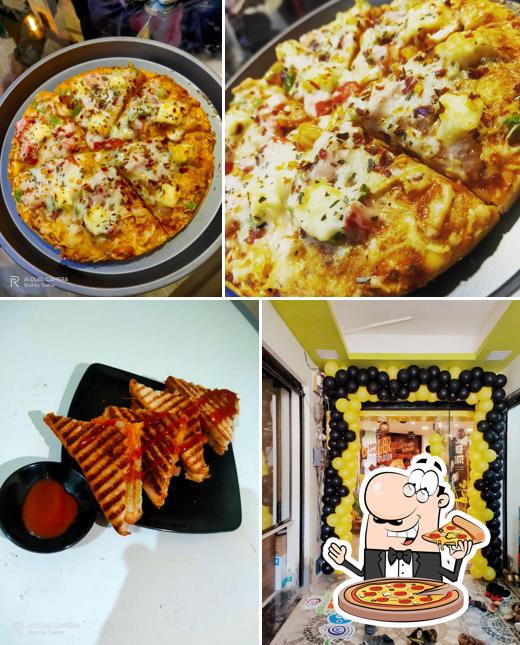 Get pizza at Hide beans cafe