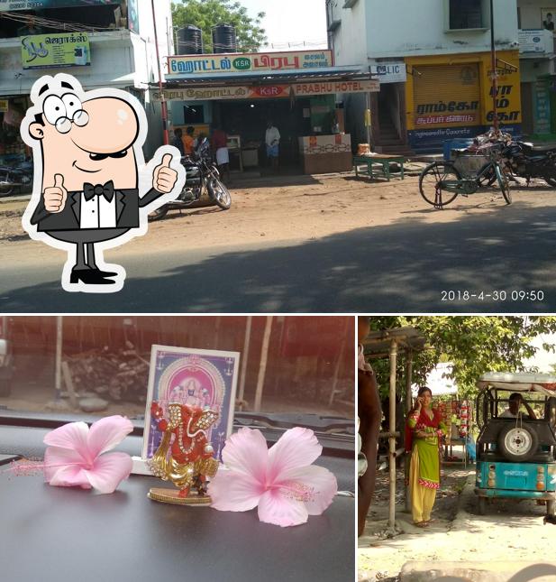 See this pic of Prabhu Hotel (KSR)