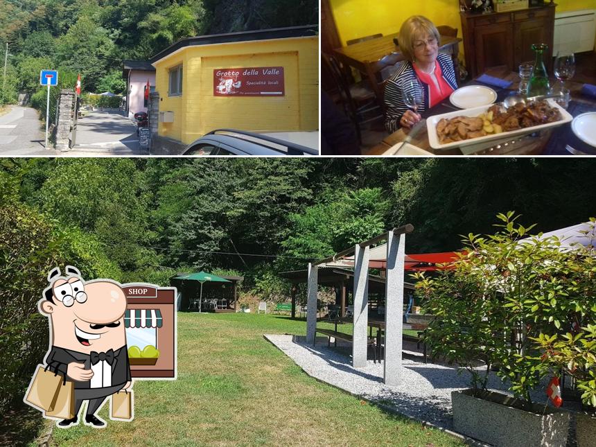 Questa è la foto che raffigura la esterno e cibo di Ristorante Grotto Della Valle