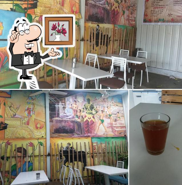 The photo of interior and beverage at Thulir