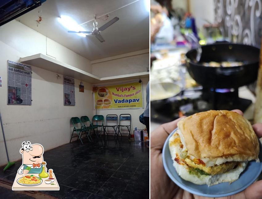 Food at Vijay’s Mumbai’s Famous Vada Pav Center