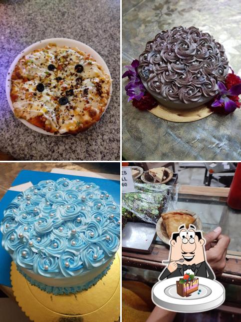 Chocolate cake at Shuddha Sattva Restaurant