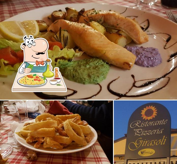 Dai un’occhiata alla foto che presenta la cibo e esterno di Trattoria Girasoli