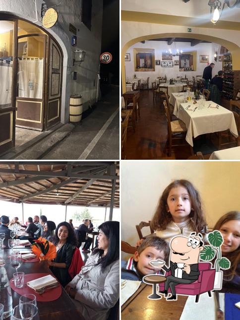 Gli interni di Trattoria La Gargotta