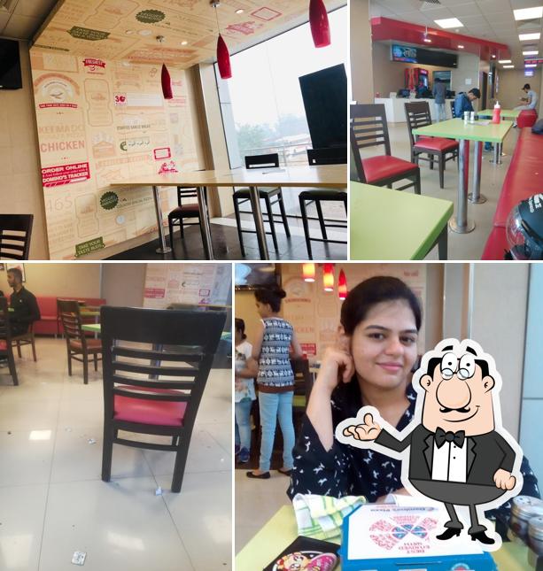 The interior of Domino's Pizza Patel Nagar, Bhiwani