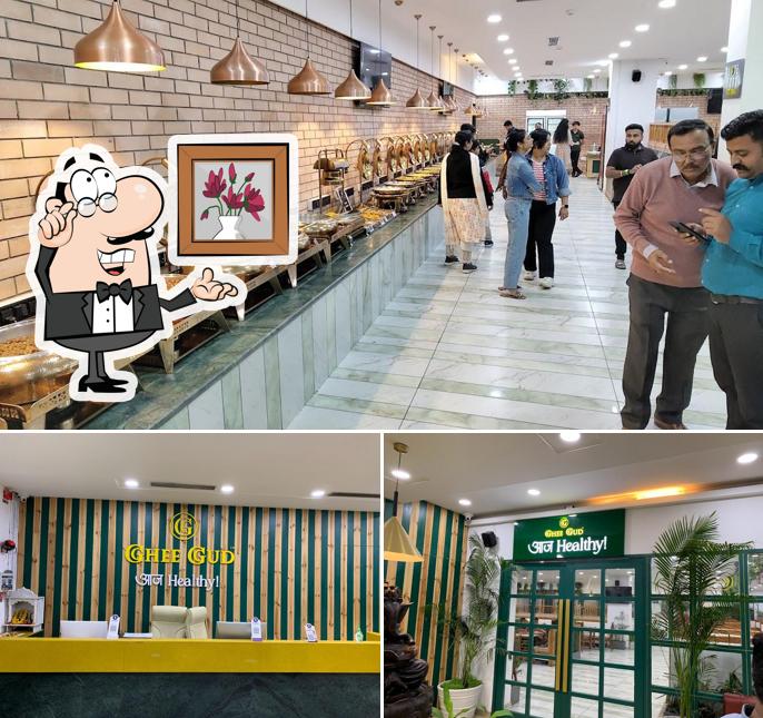 Take a seat at one of the tables at Ghee Gud, SG Road, Thaltej