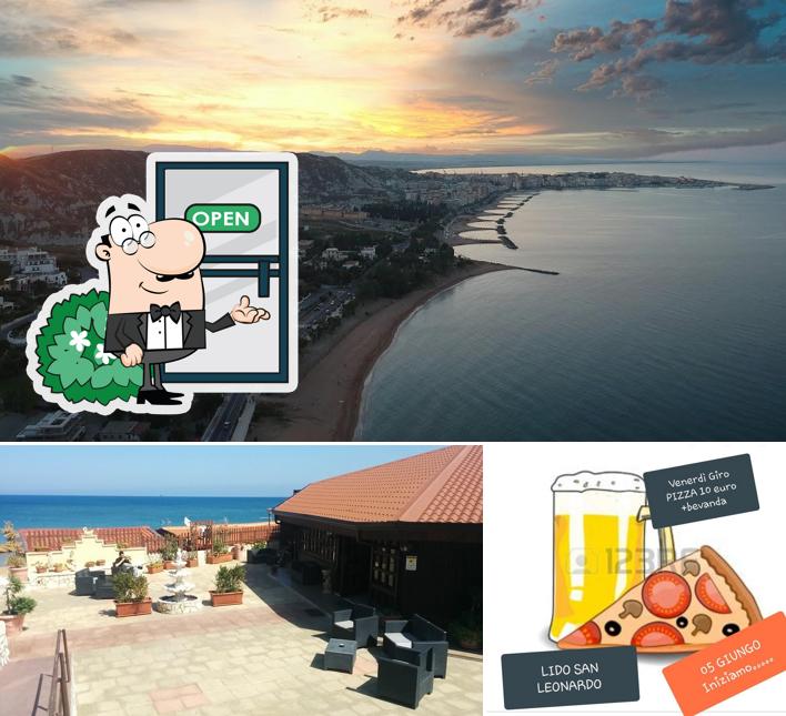 La immagine della esterno e bevanda di Lido "San Leonardo" (Ristorante "Da Marino")