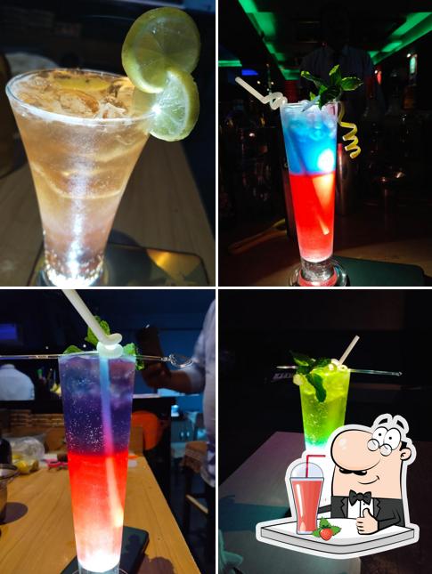 Enjoy a beverage at The Dark Lounge