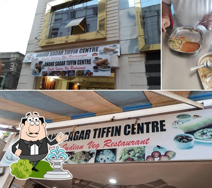 The exterior of Anand Sagar Tiffin Centre