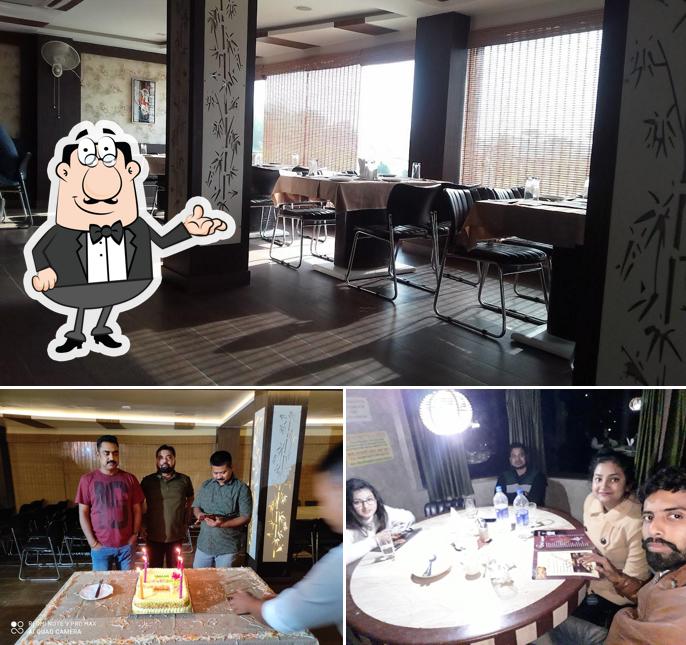 This is the picture showing interior and birthday at Hotel Ashiyana