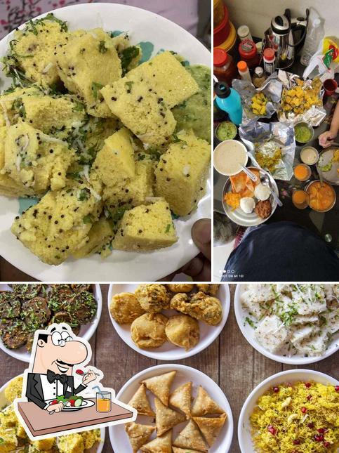 Food at Lijjat Khaman House