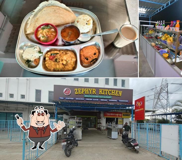 The restaurant's food and exterior