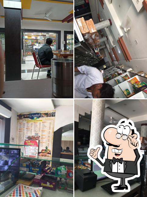 The interior of Kamdhenu Restaurant