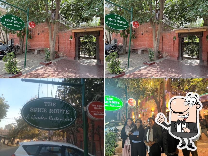 Check out the outside part of The Spice Route Restaurant