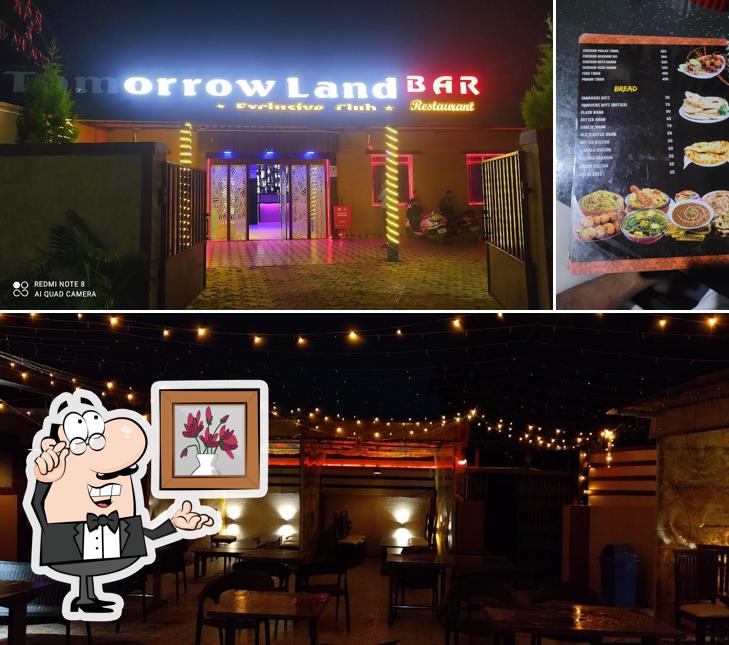The interior of Tomorrow Land Bar & Restaurant