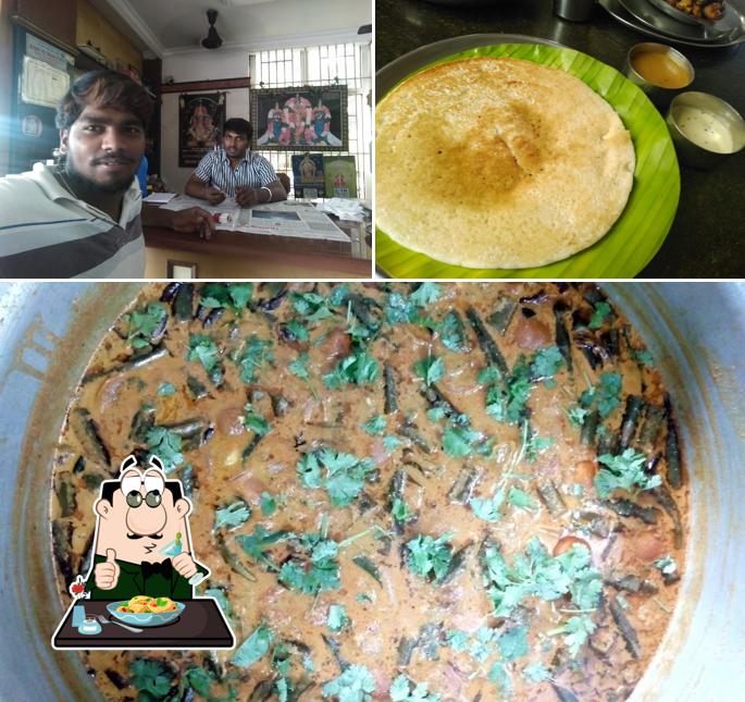Among various things one can find food and interior at Moorthi Mess