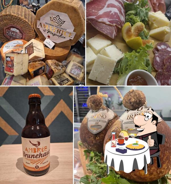 Piatto di formaggi al Optimum banco e cantina