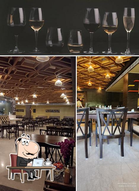 The photo of interior and wine at Swirl The Bar