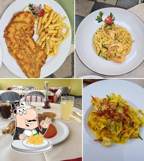 Spaghetti alla carbonara al Cafè Pizzeria Tisene