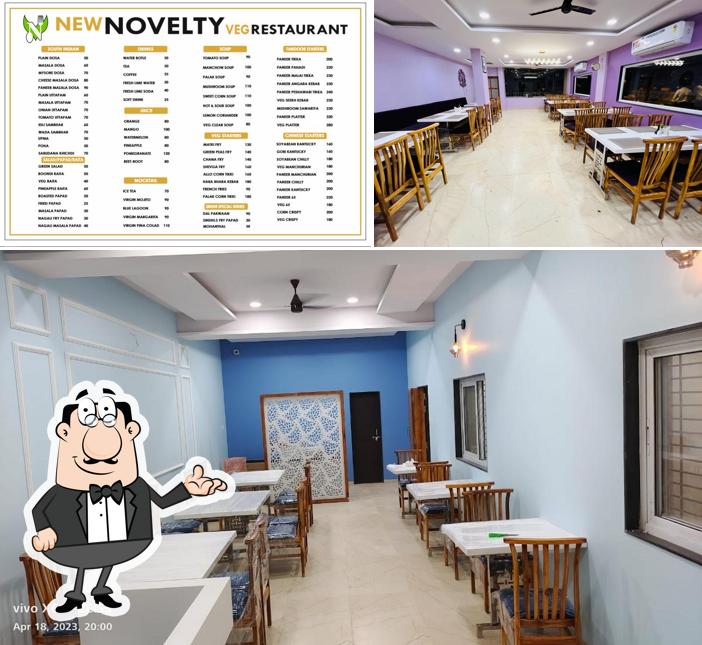 The interior of NEW NOVELTY VEG RESTAURANT