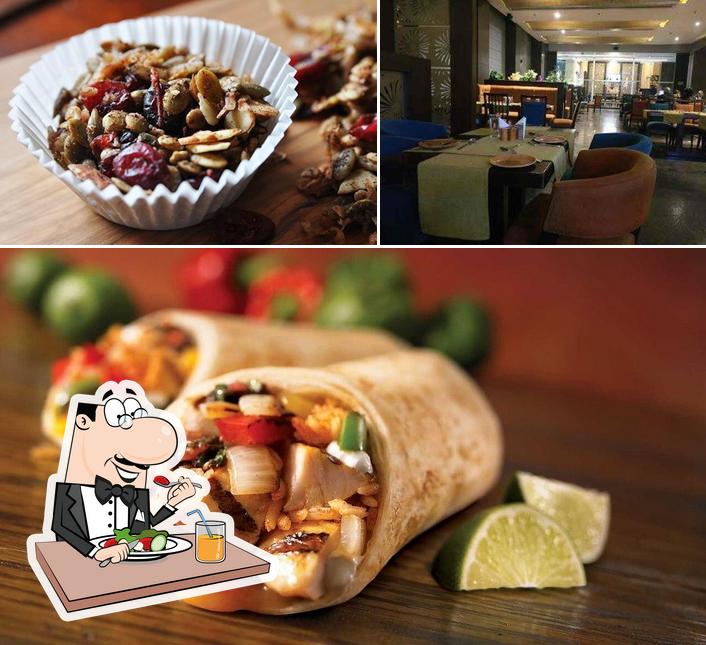 This is the photo displaying food and interior at Saffron